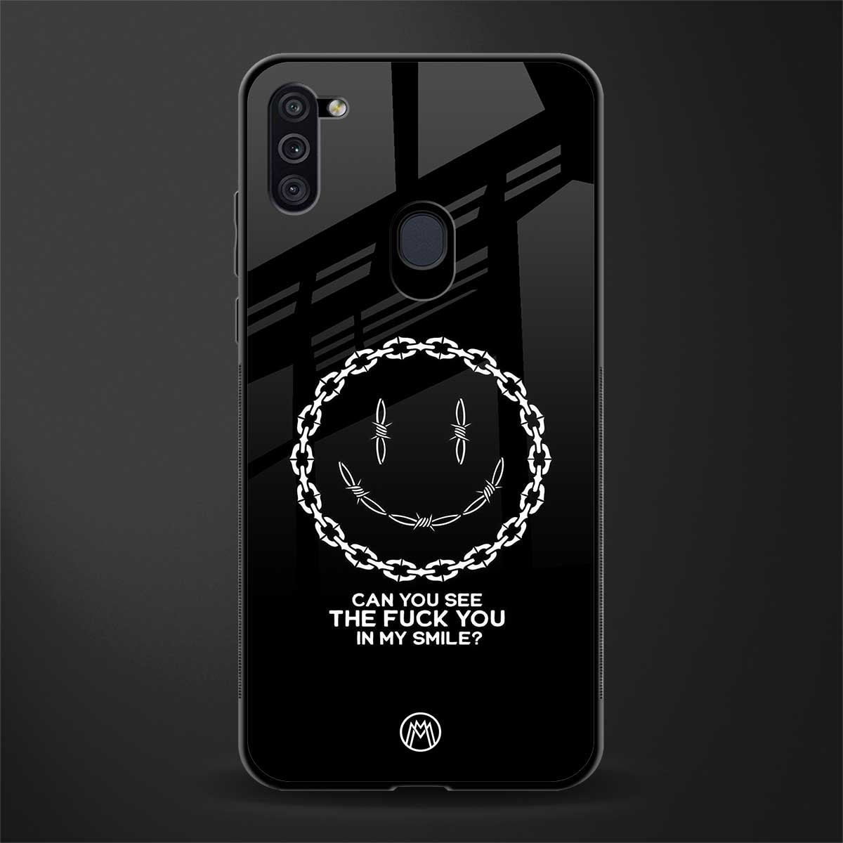 buzz off glass case for samsung a11 image
