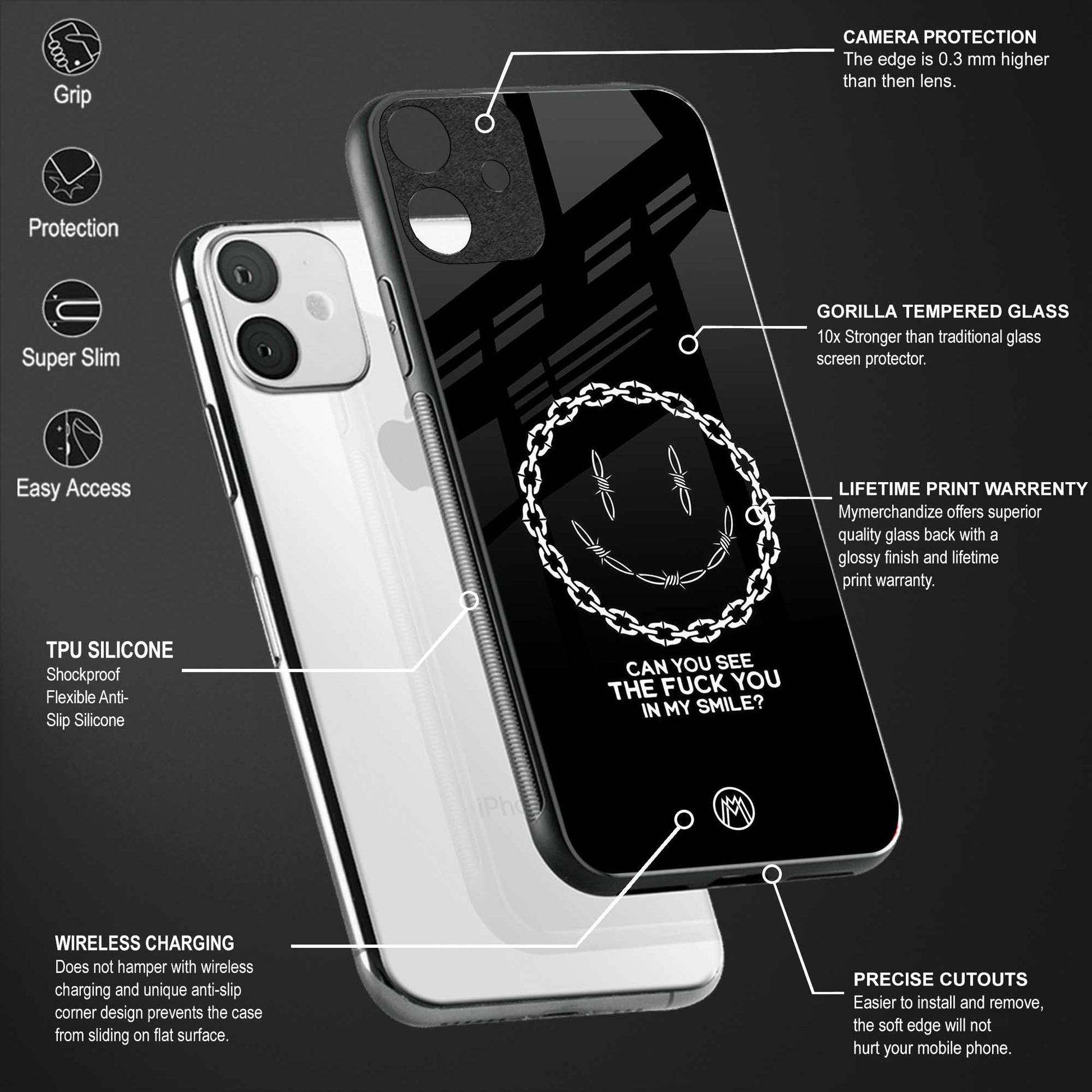 buzz off glass case for oneplus nord ce 5g image-4