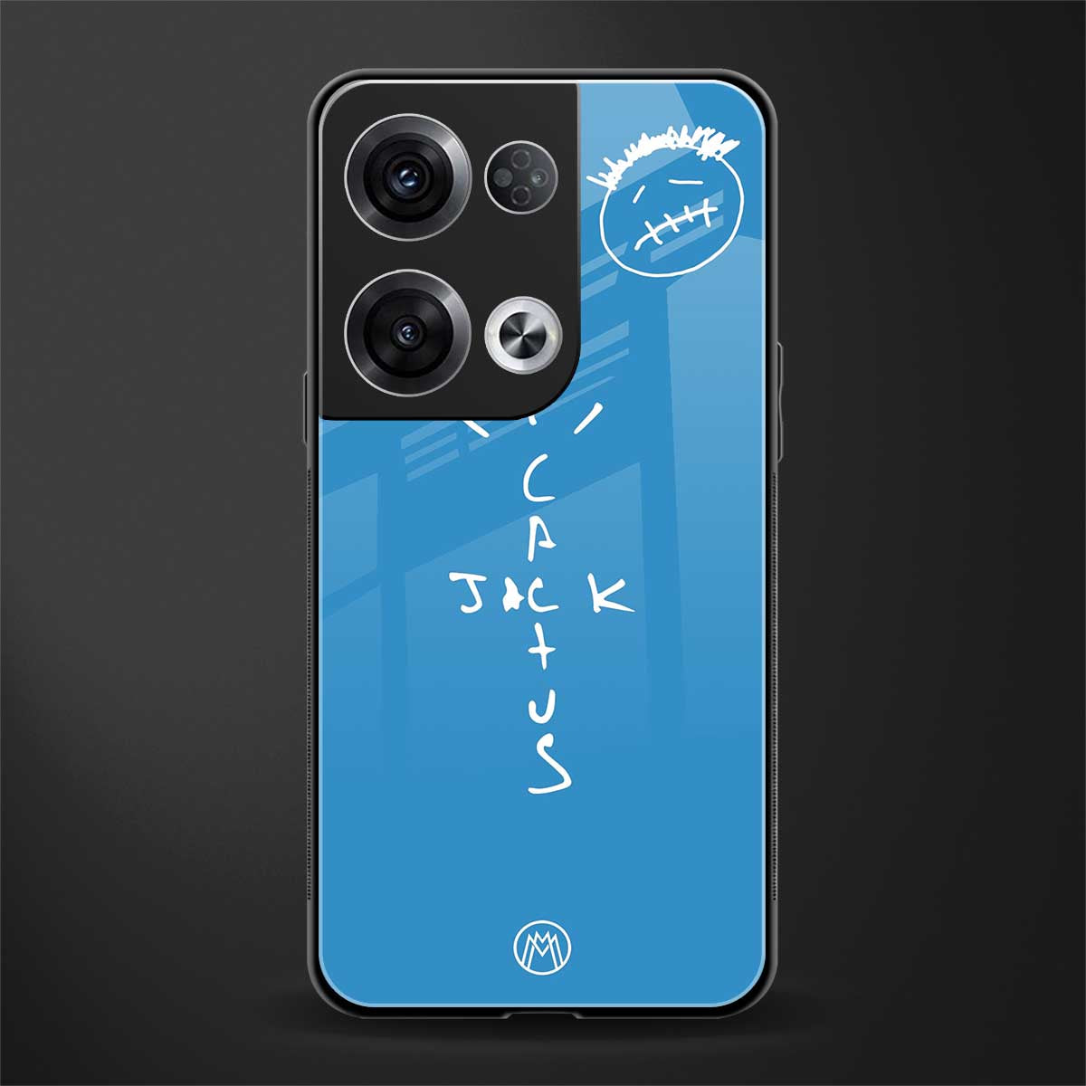 cactus jack back phone cover | glass case for oppo reno 8