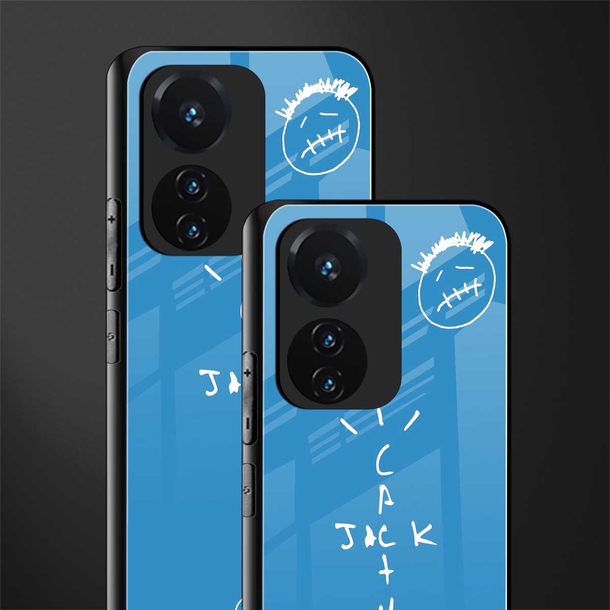 cactus jack back phone cover | glass case for vivo t1 44w 4g