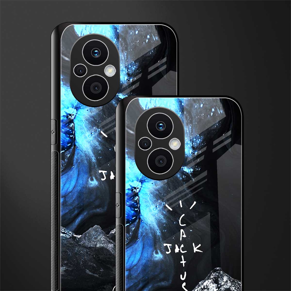 cactus jack travis scott back phone cover | glass case for oppo f21 pro 5g