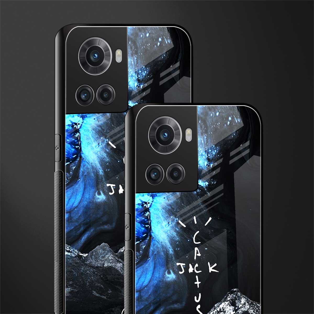 cactus jack travis scott back phone cover | glass case for oneplus 10r 5g