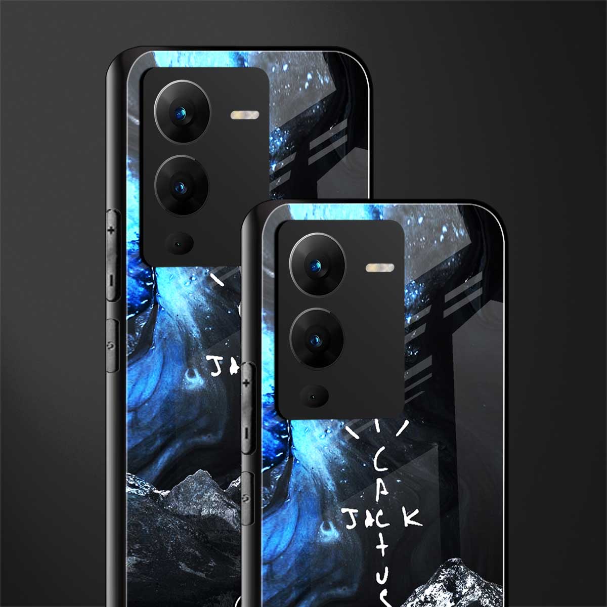 cactus jack travis scott back phone cover | glass case for vivo v25 pro 5g