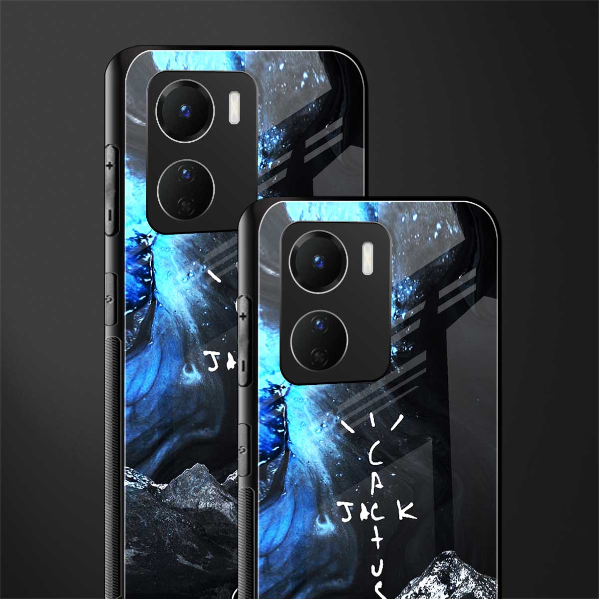 cactus jack travis scott back phone cover | glass case for vivo y16