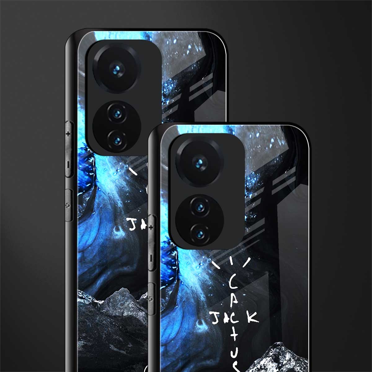 cactus jack travis scott back phone cover | glass case for vivo t1 44w 4g