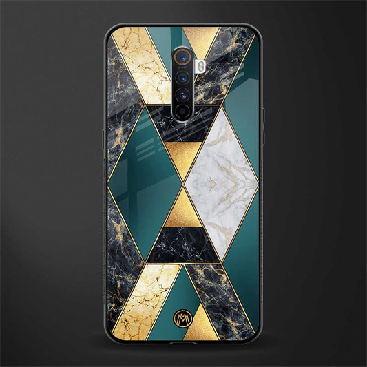 cadmium gold marble glass case for realme x2 pro image