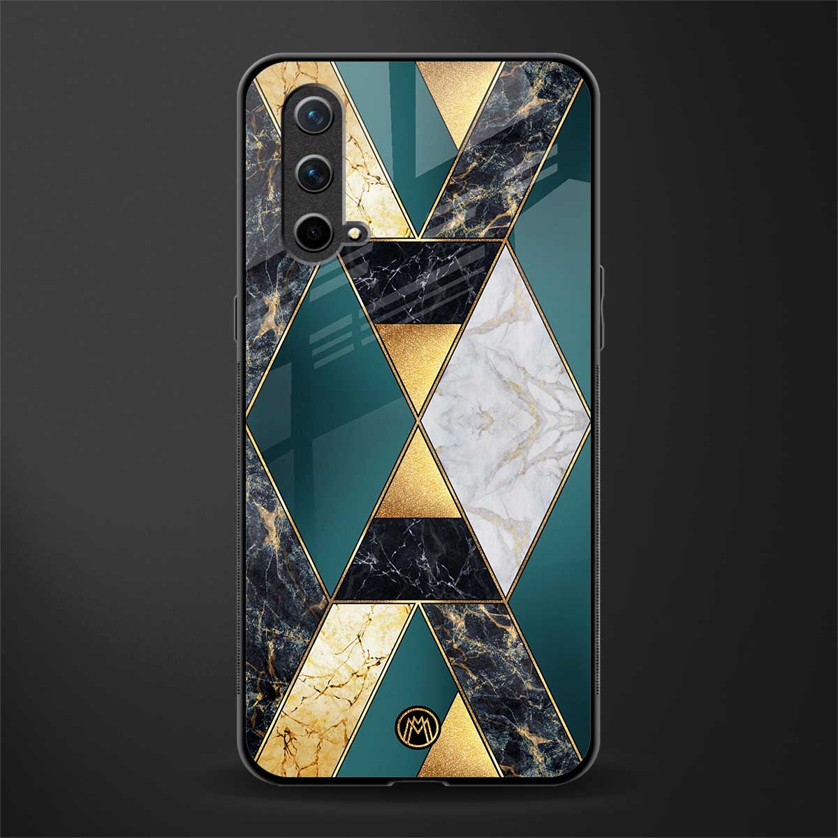 cadmium gold marble glass case for oneplus nord ce 5g image