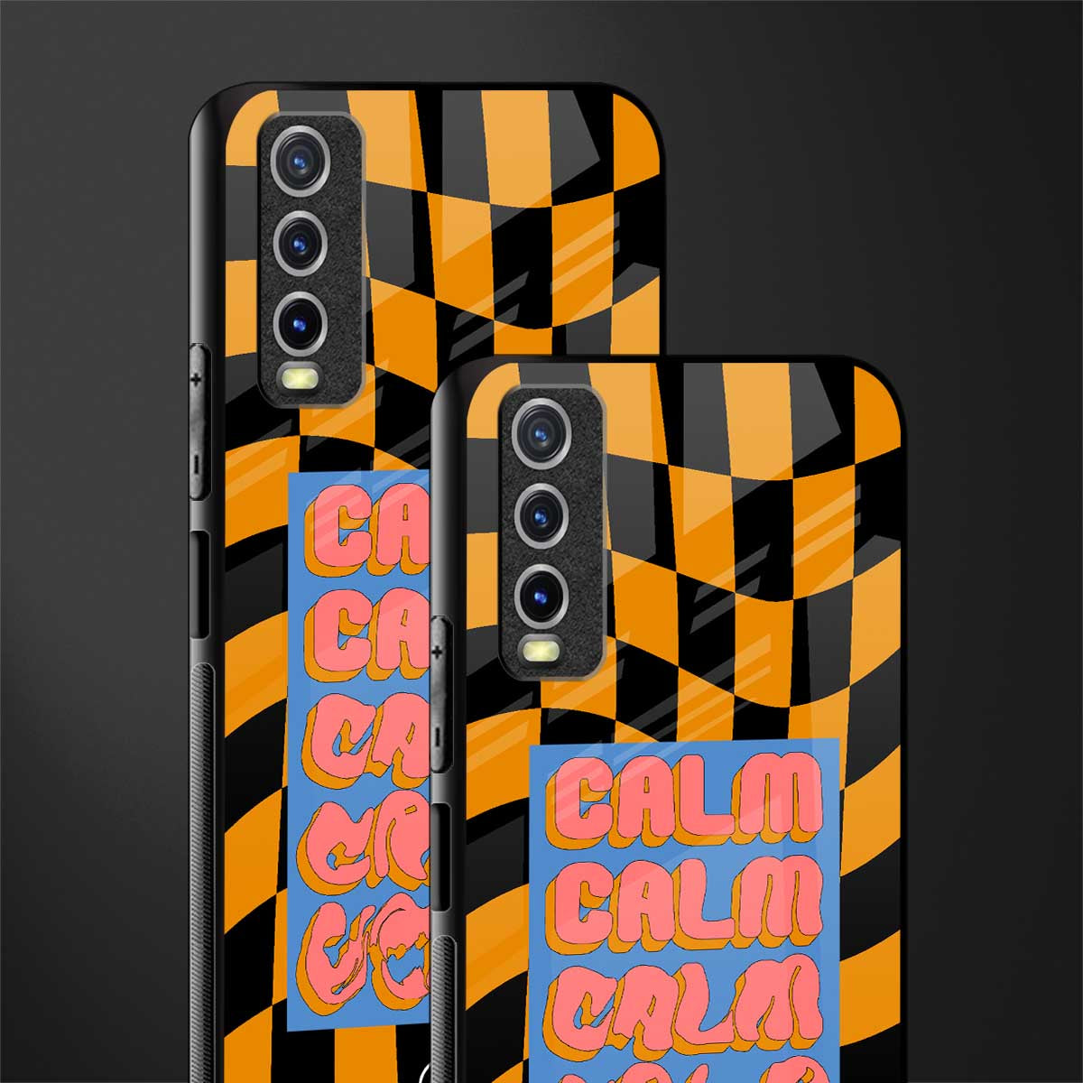 calm glass case for vivo y20 image-2