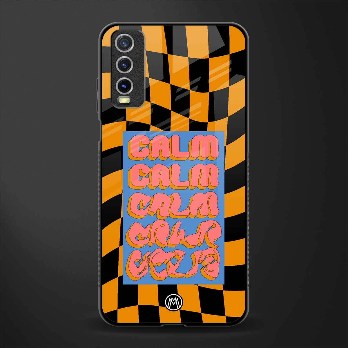 calm glass case for vivo y20 image