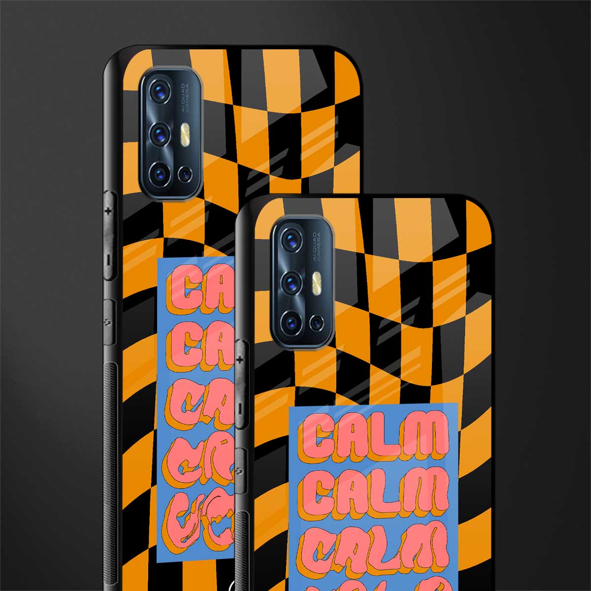 calm glass case for vivo v17 image-2