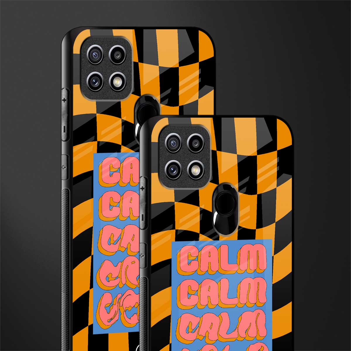 calm glass case for oppo a15 image-2