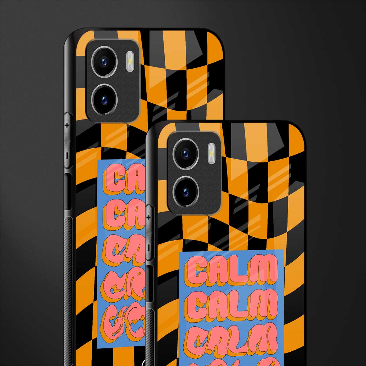 calm glass case for vivo y15s image-2