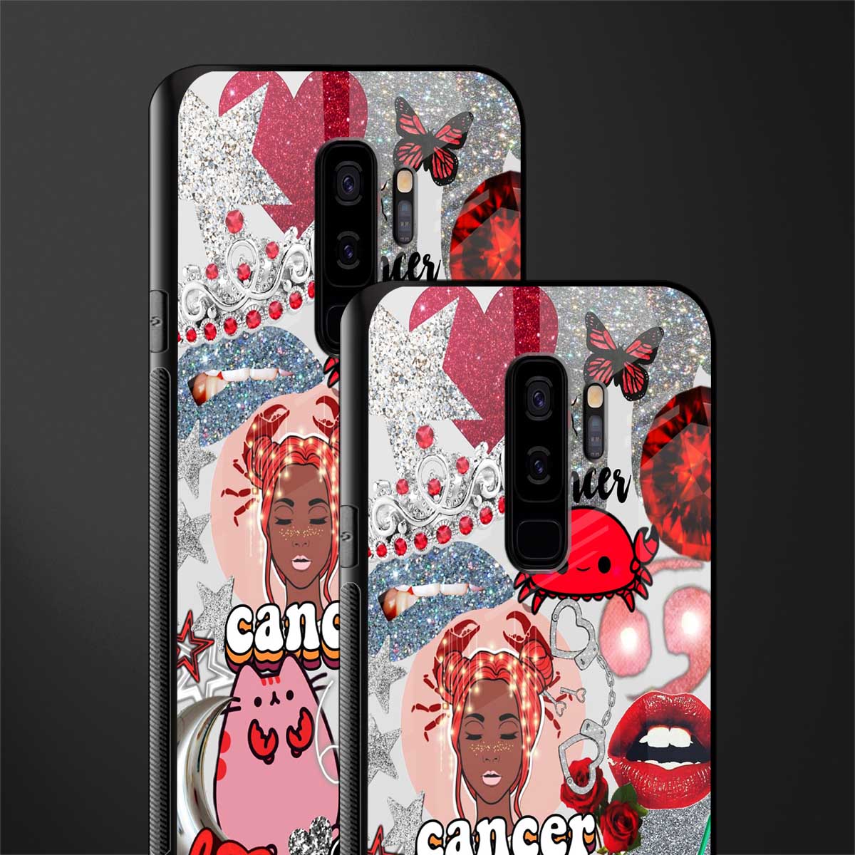 cancer aesthetic collage glass case for samsung galaxy s9 plus image-2