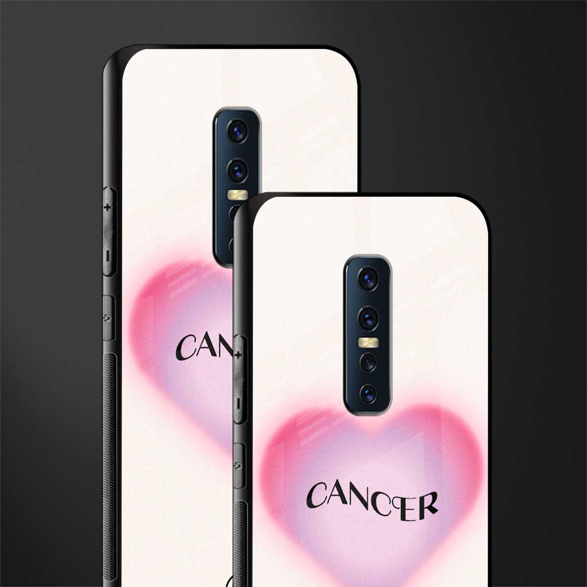 cancer minimalistic glass case for vivo v17 pro image-2