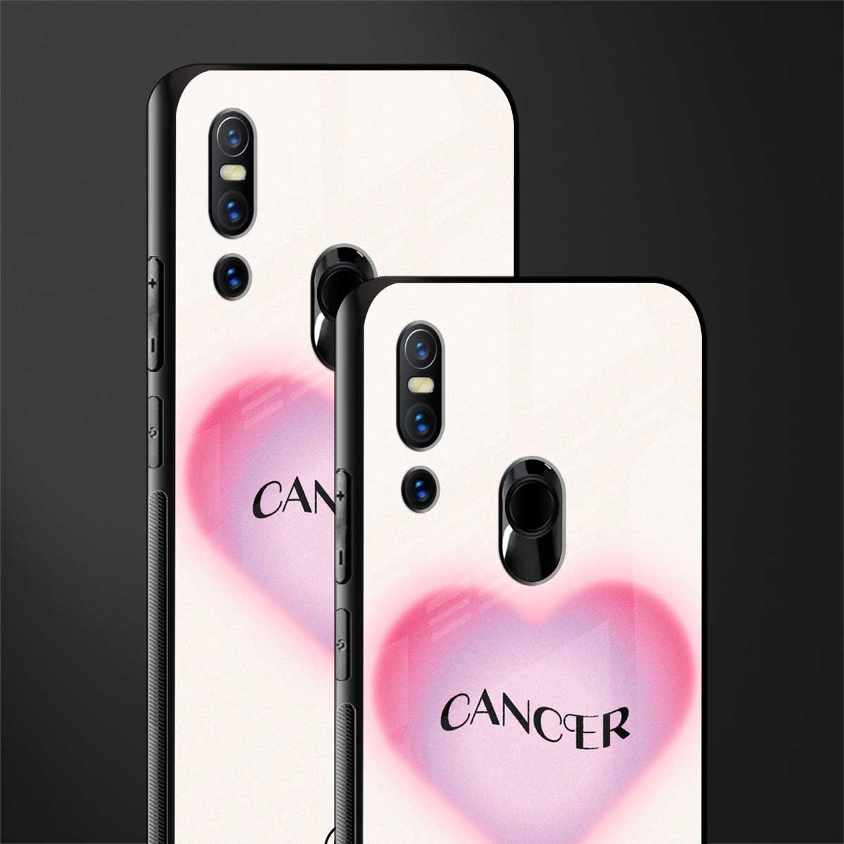 cancer minimalistic glass case for vivo v15 image-2