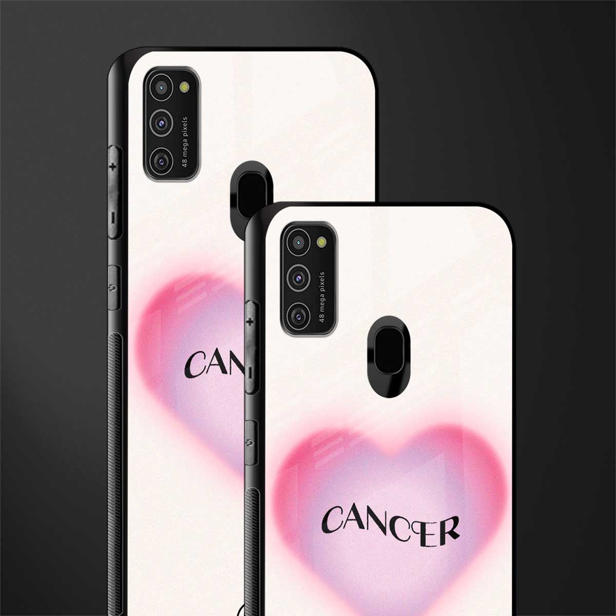 cancer minimalistic glass case for samsung galaxy m21 image-2