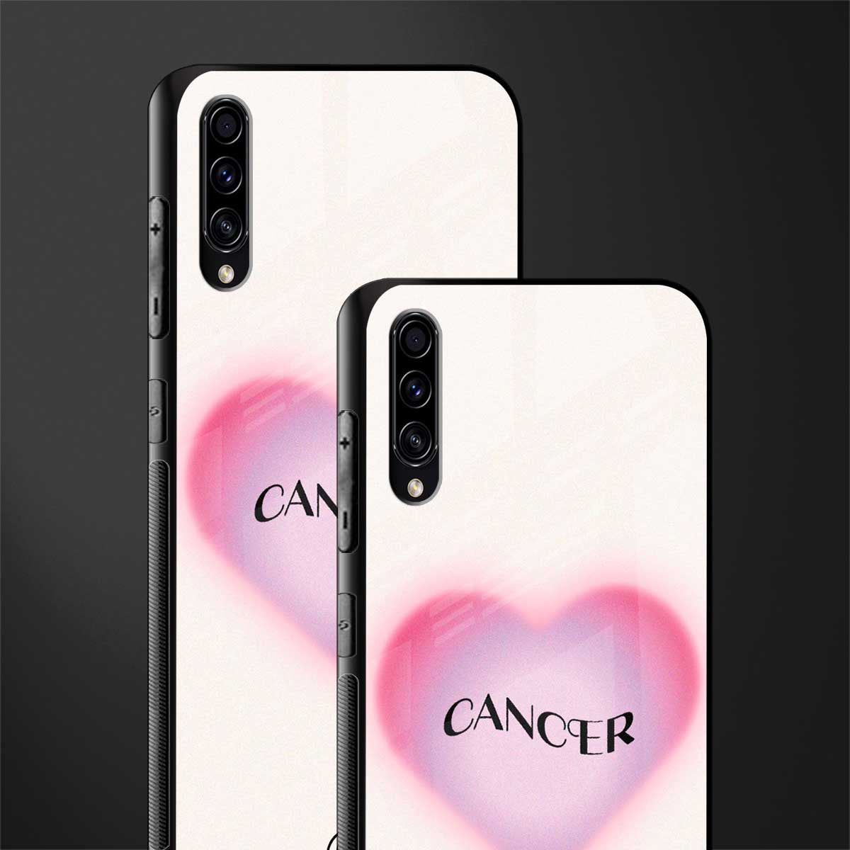 cancer minimalistic glass case for samsung galaxy a70 image-2
