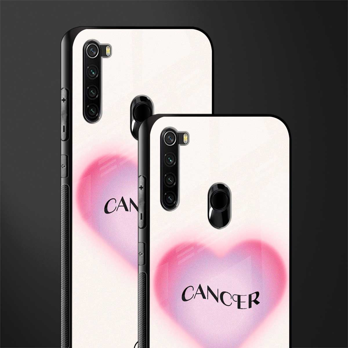 cancer minimalistic glass case for redmi note 8 image-2