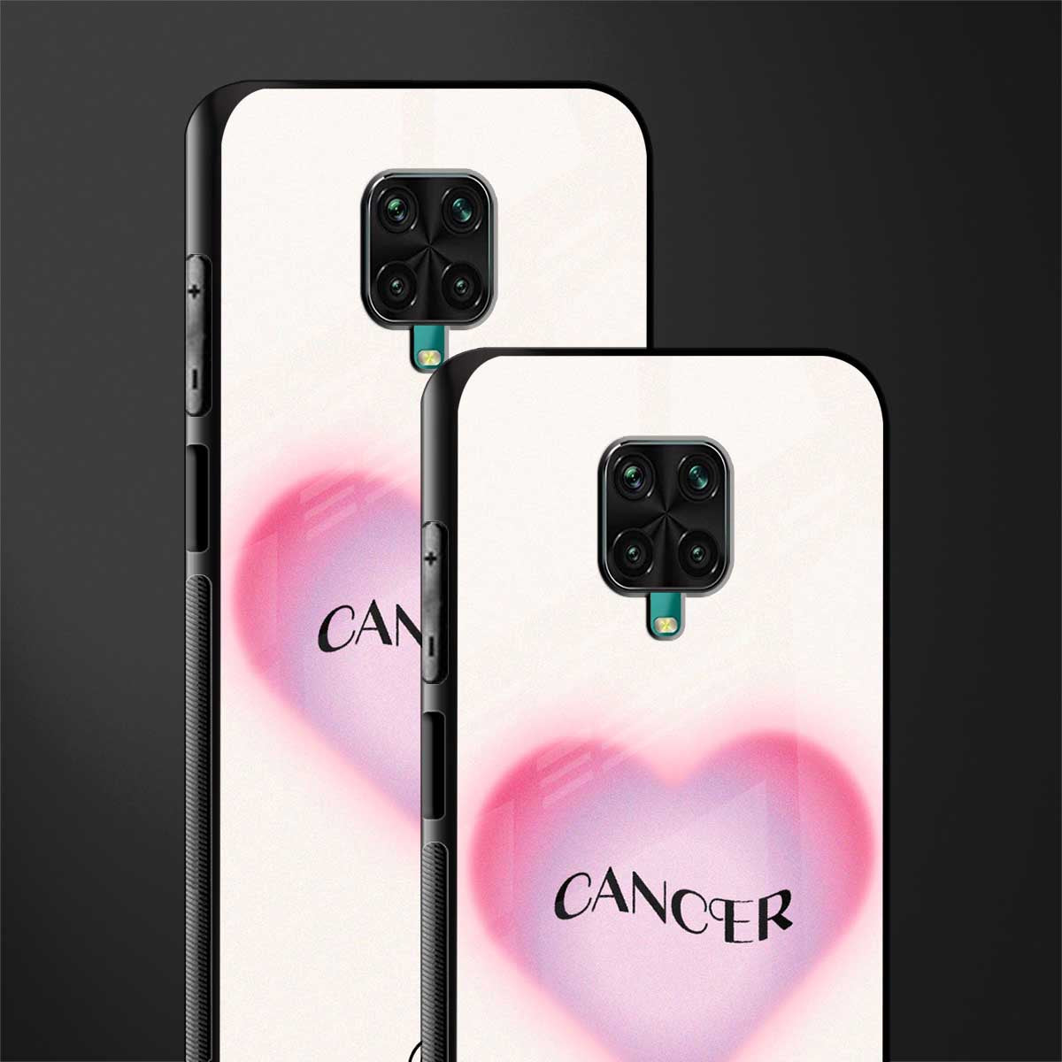 cancer minimalistic glass case for redmi note 9 pro max image-2