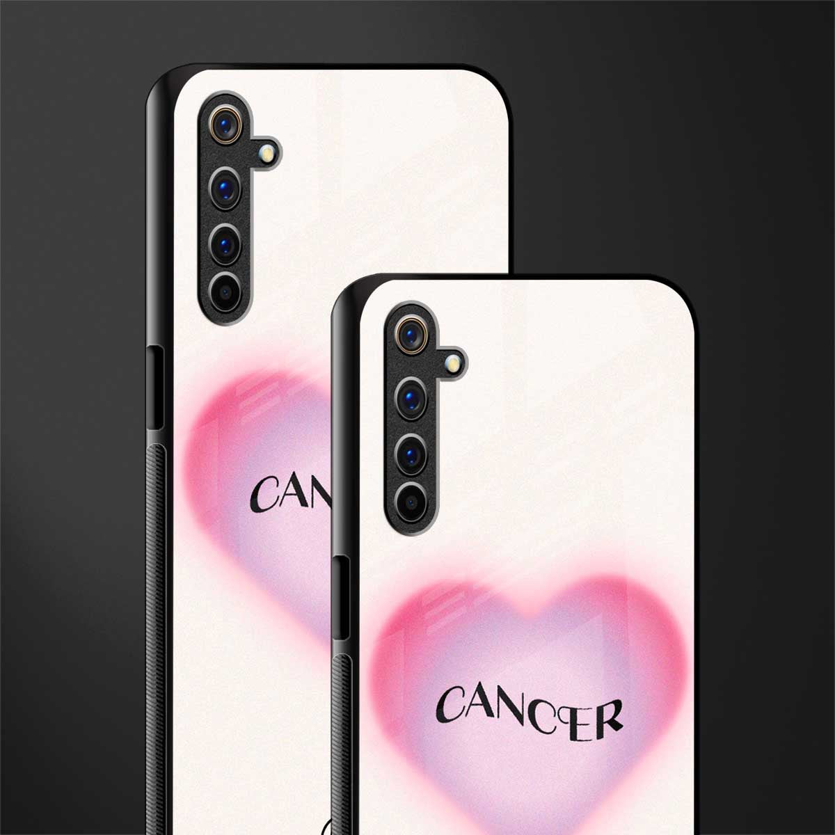cancer minimalistic glass case for realme 6i image-2