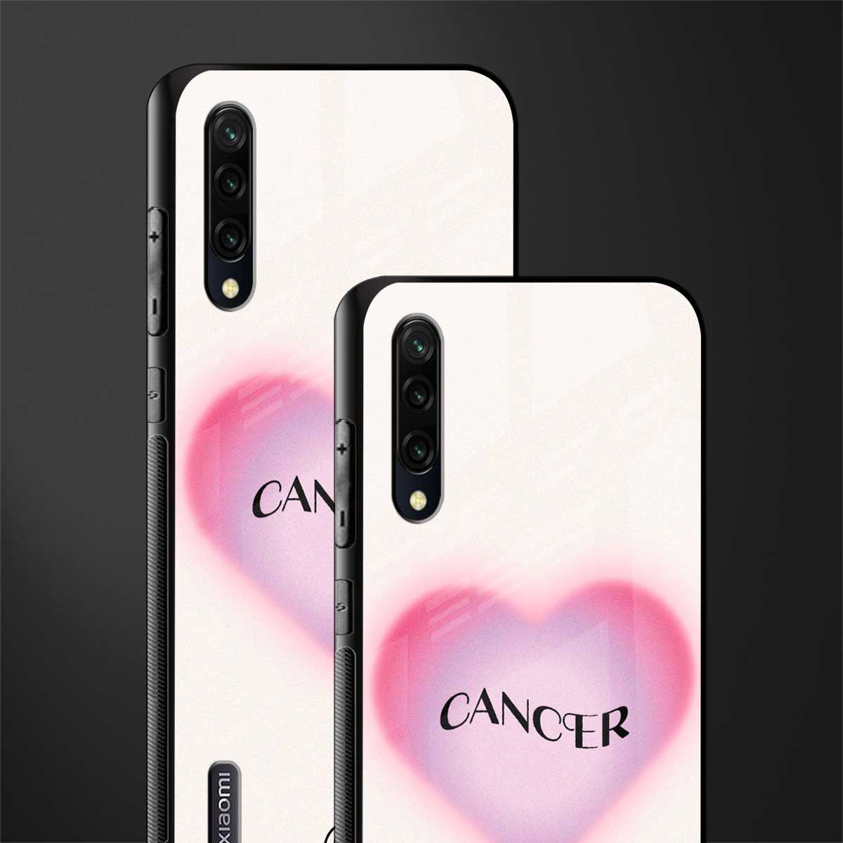 cancer minimalistic glass case for mi a3 redmi a3 image-2