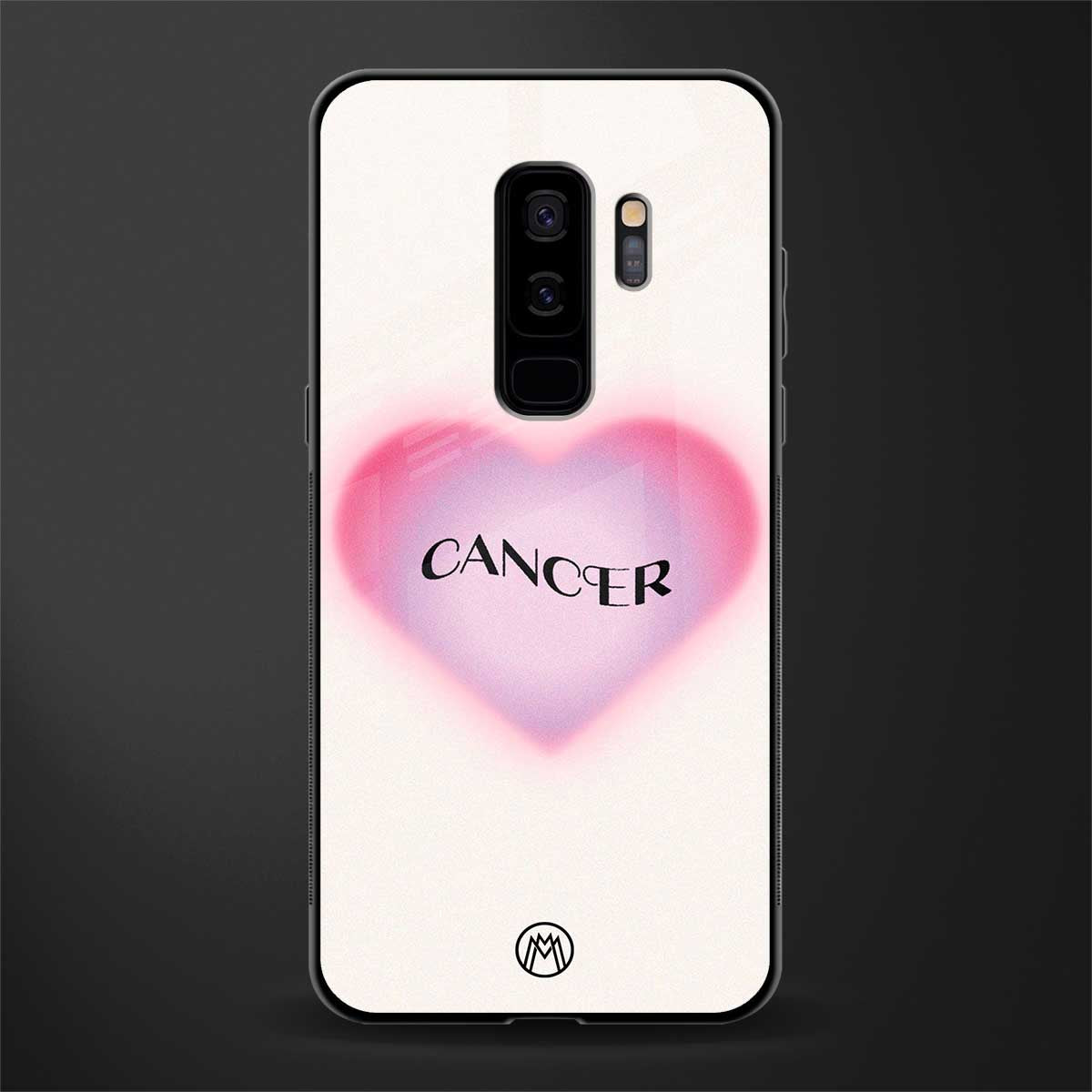 cancer minimalistic glass case for samsung galaxy s9 plus image