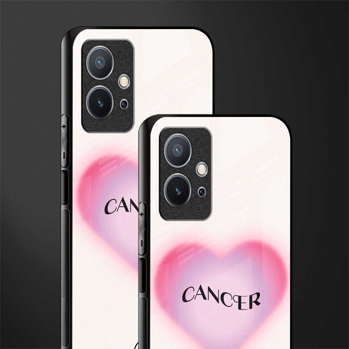 cancer minimalistic glass case for vivo y75 5g image-2
