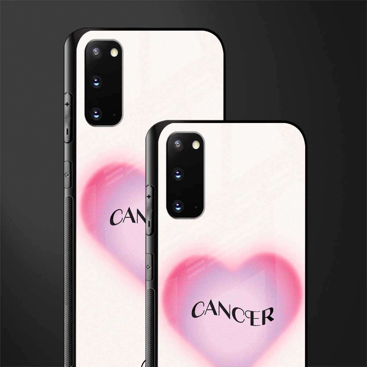 cancer minimalistic glass case for samsung galaxy s20 image-2