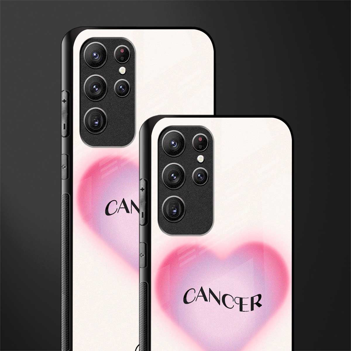 cancer minimalistic glass case for samsung galaxy s21 ultra image-2