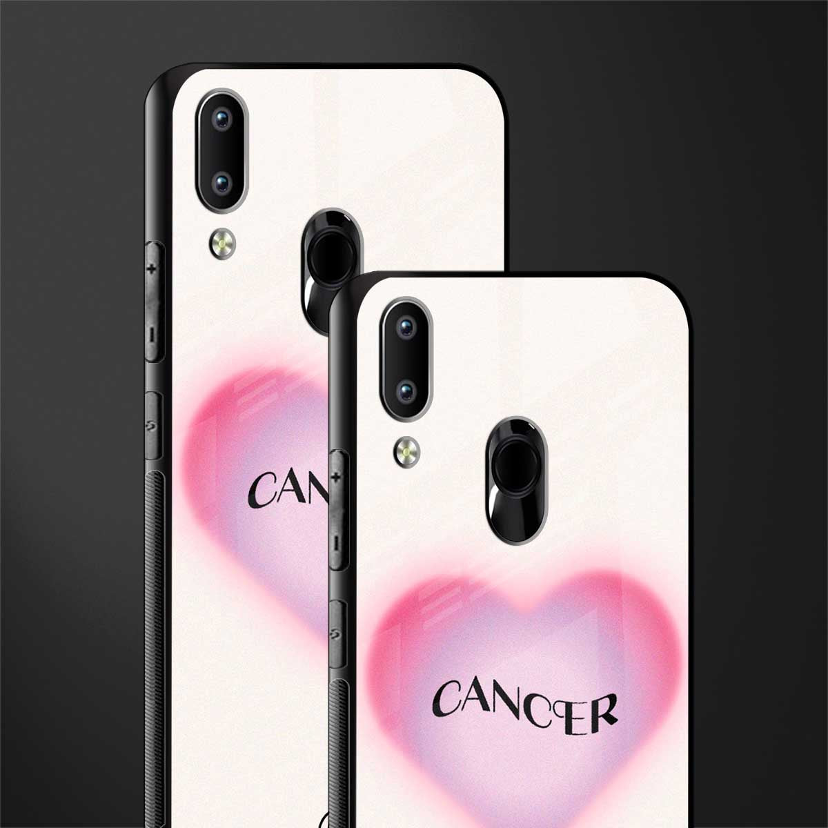 cancer minimalistic glass case for vivo y91 image-2