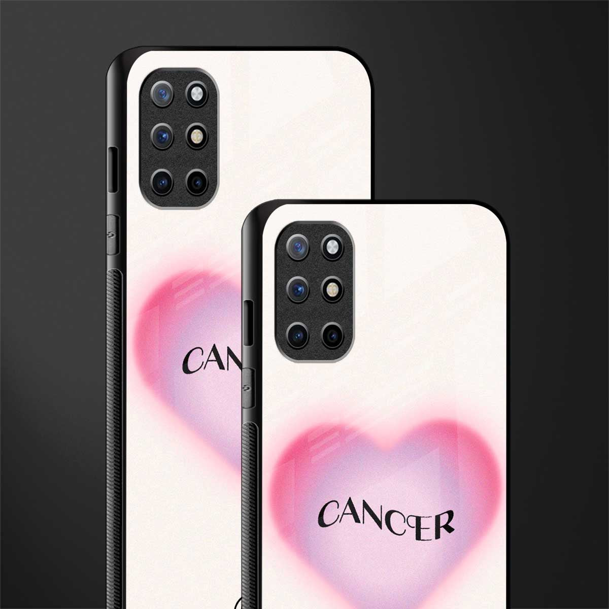 cancer minimalistic glass case for oneplus 8t image-2