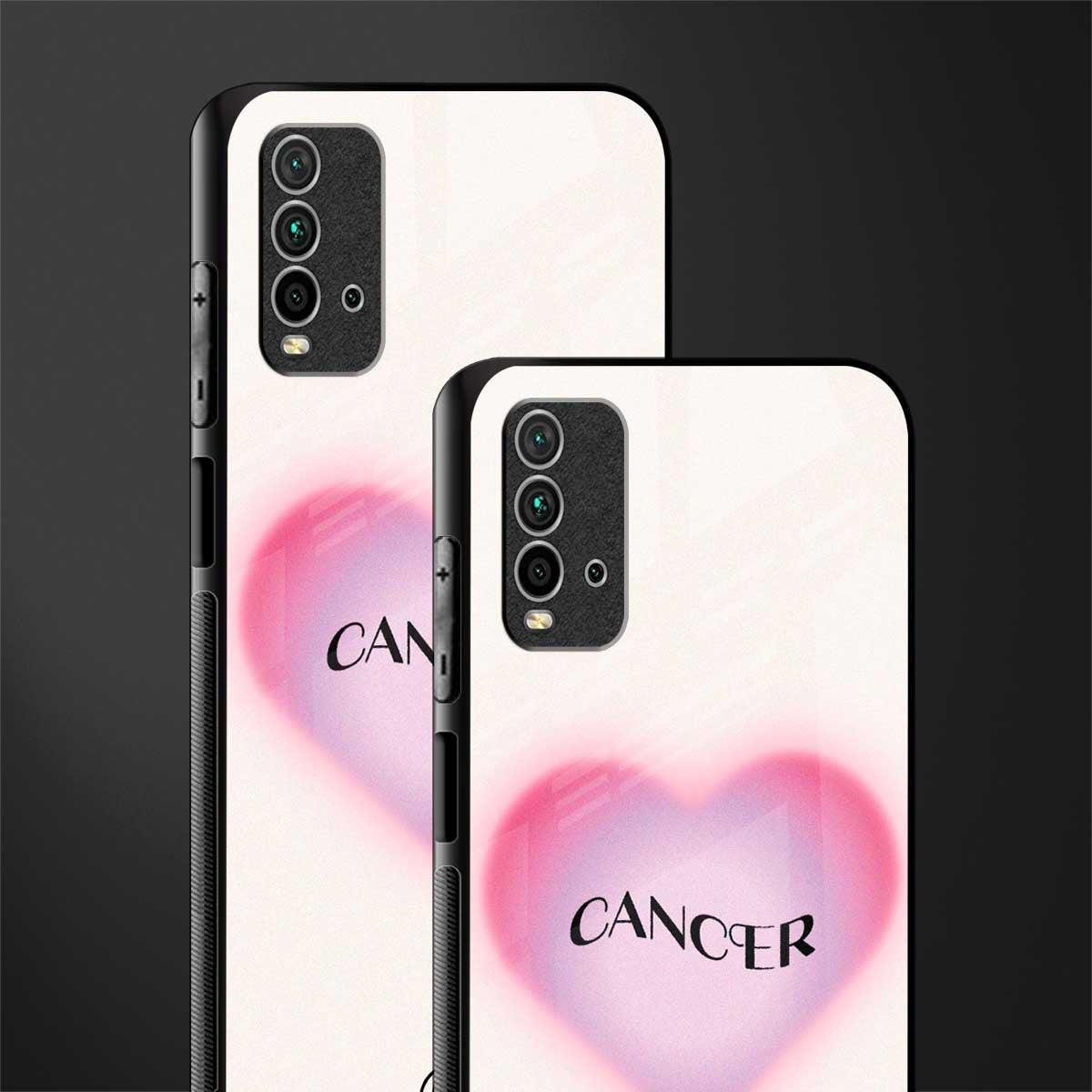 cancer minimalistic glass case for redmi 9 power image-2