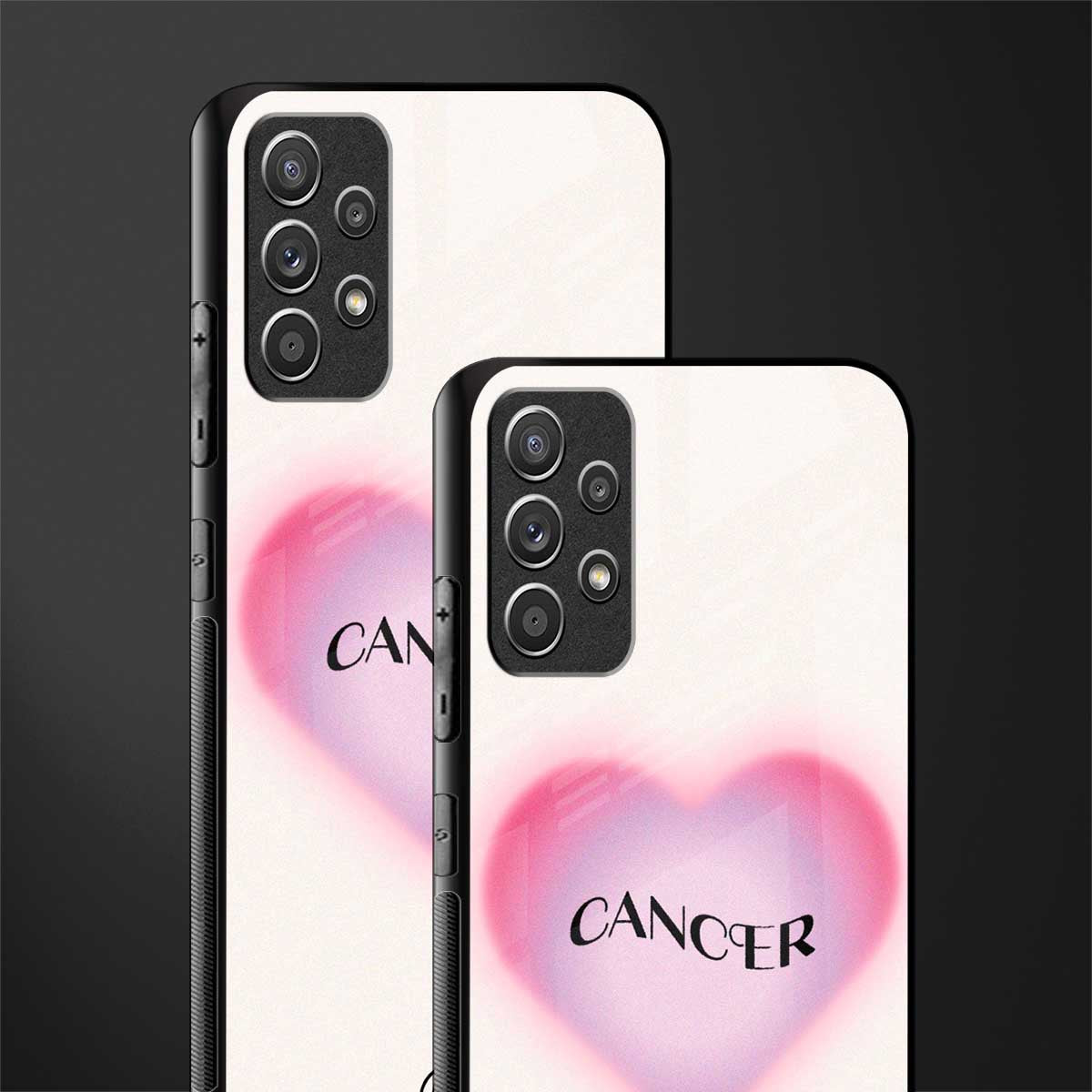 cancer minimalistic glass case for samsung galaxy a72 image-2