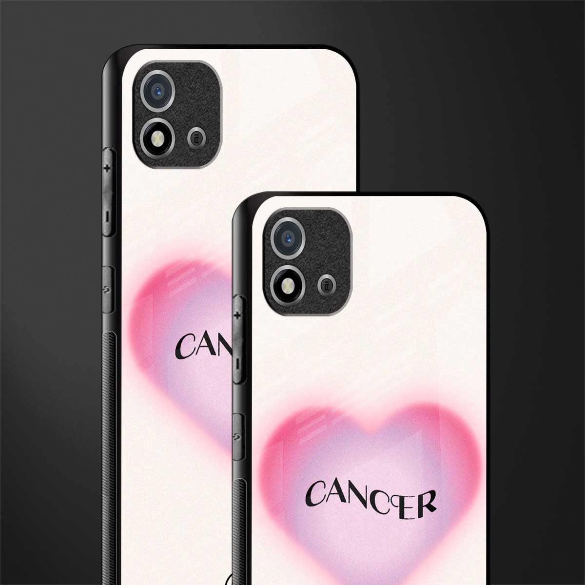 cancer minimalistic glass case for realme c20 image-2