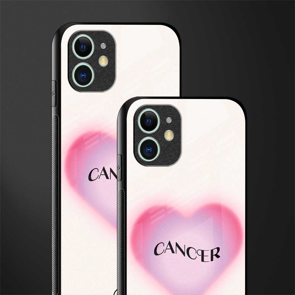 cancer minimalistic glass case for iphone 11 image-2
