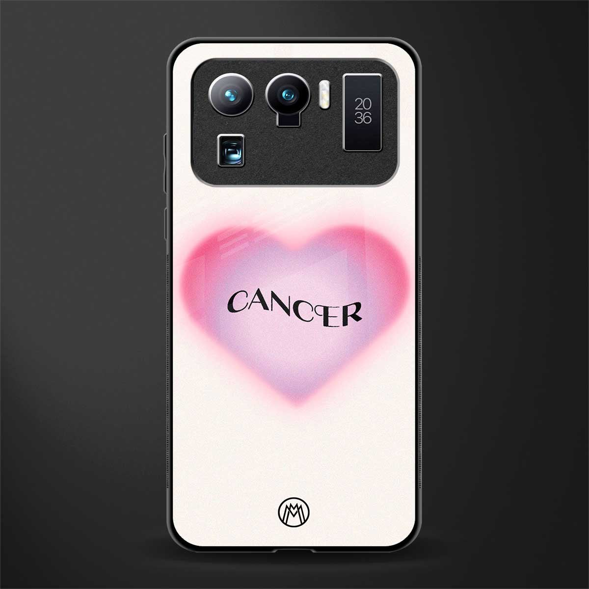 cancer minimalistic glass case for mi 11 ultra 5g image