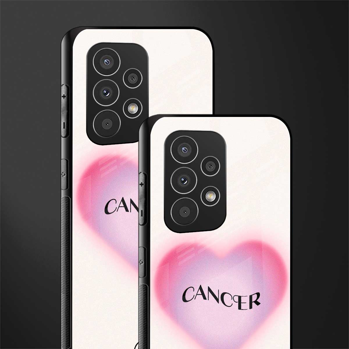cancer minimalistic back phone cover | glass case for samsung galaxy a23