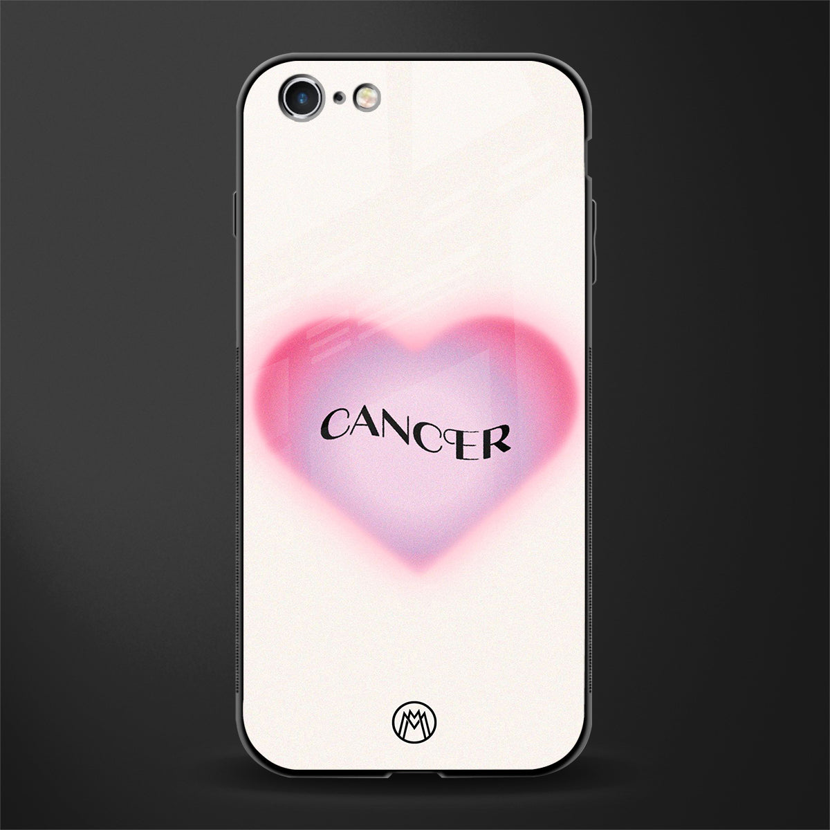 cancer minimalistic glass case for iphone 6 image