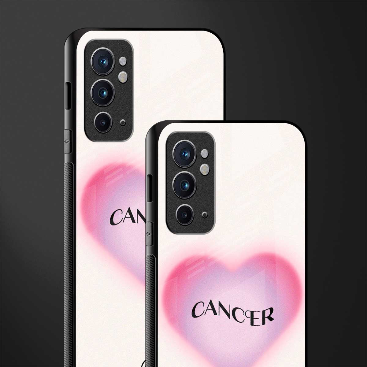 cancer minimalistic glass case for oneplus 9rt image-2
