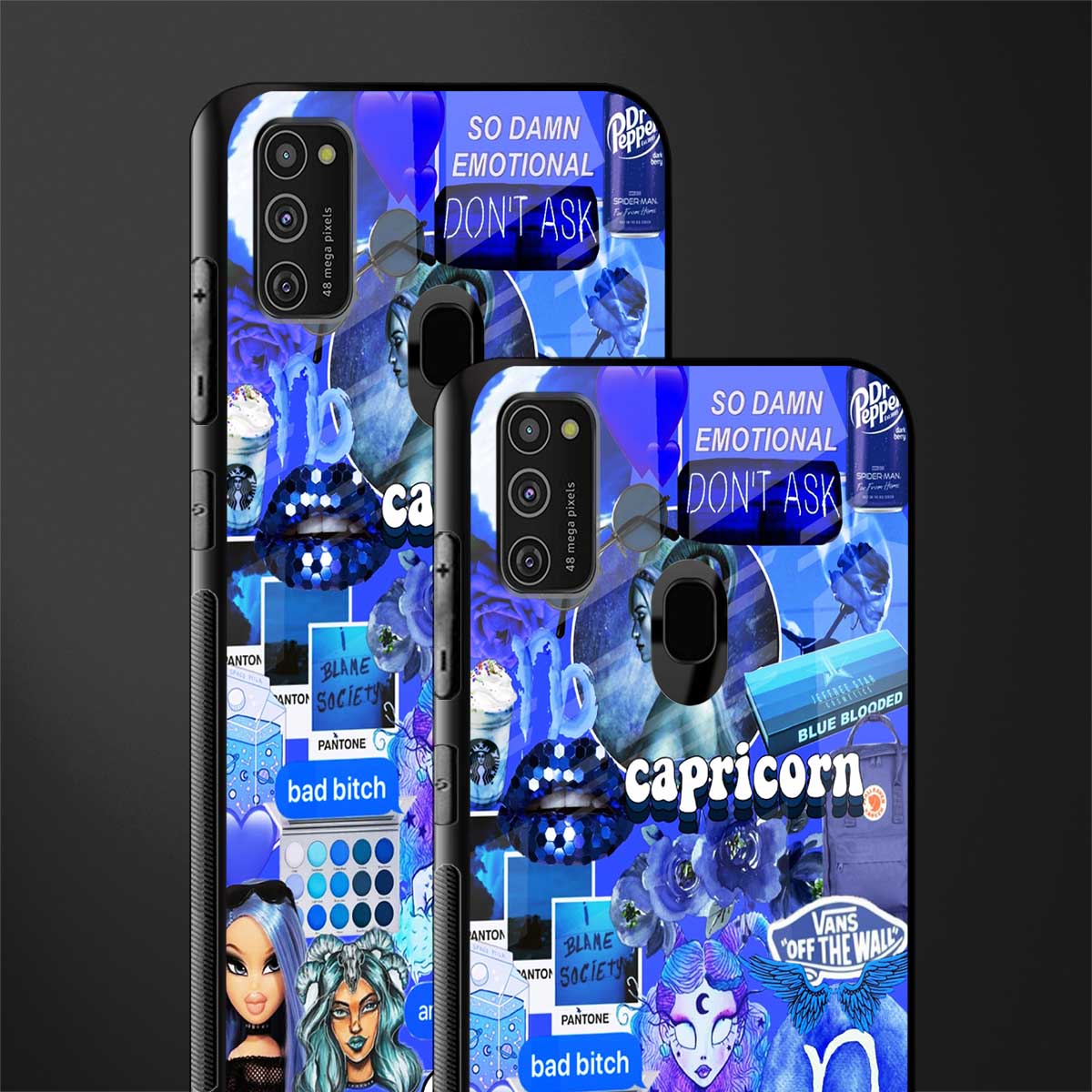 capricorn aesthetic collage glass case for samsung galaxy m21 image-2