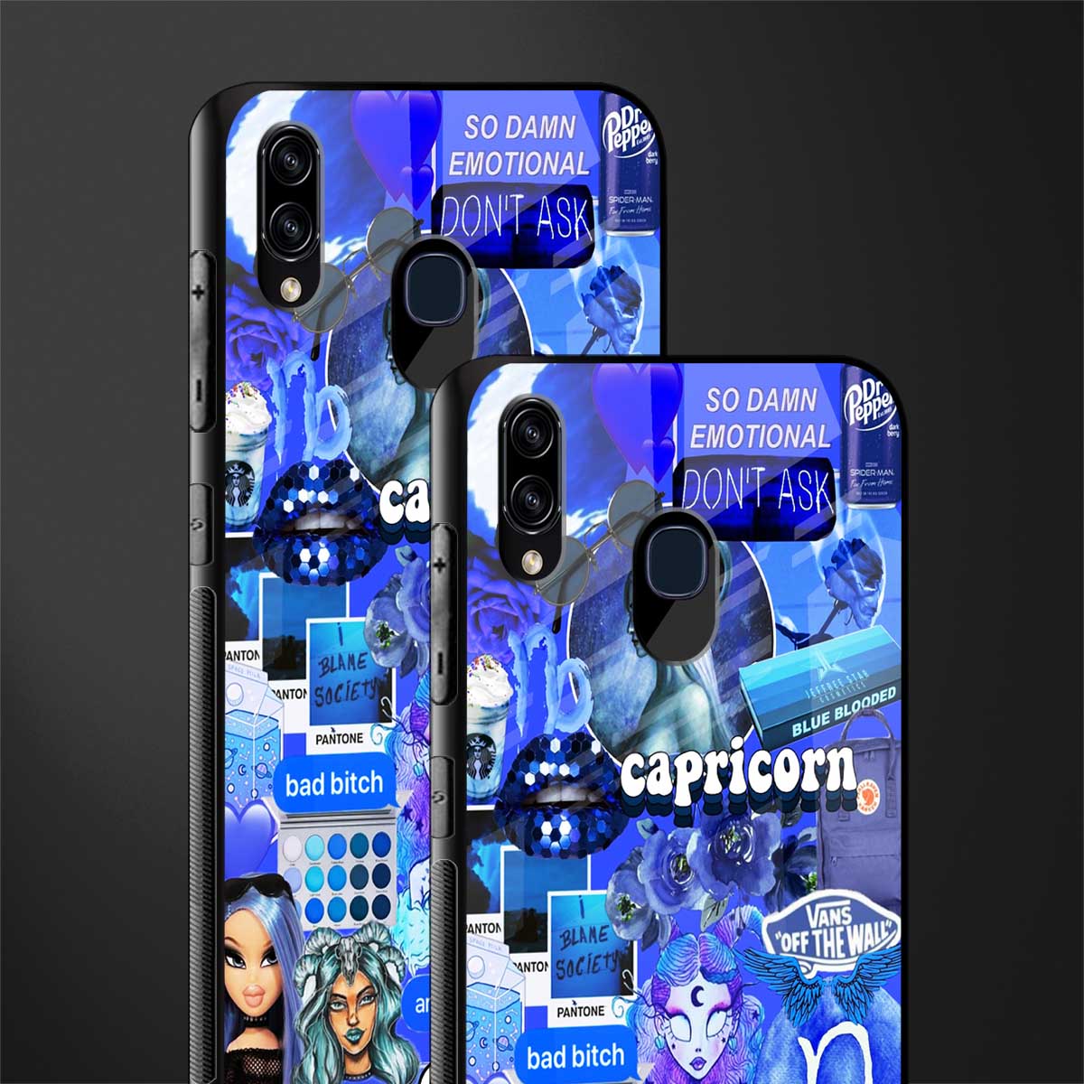 capricorn aesthetic collage glass case for samsung galaxy a30 image-2