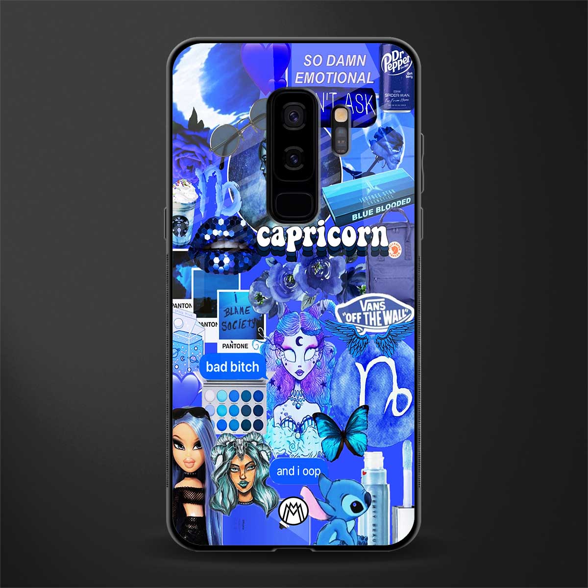 capricorn aesthetic collage glass case for samsung galaxy s9 plus image