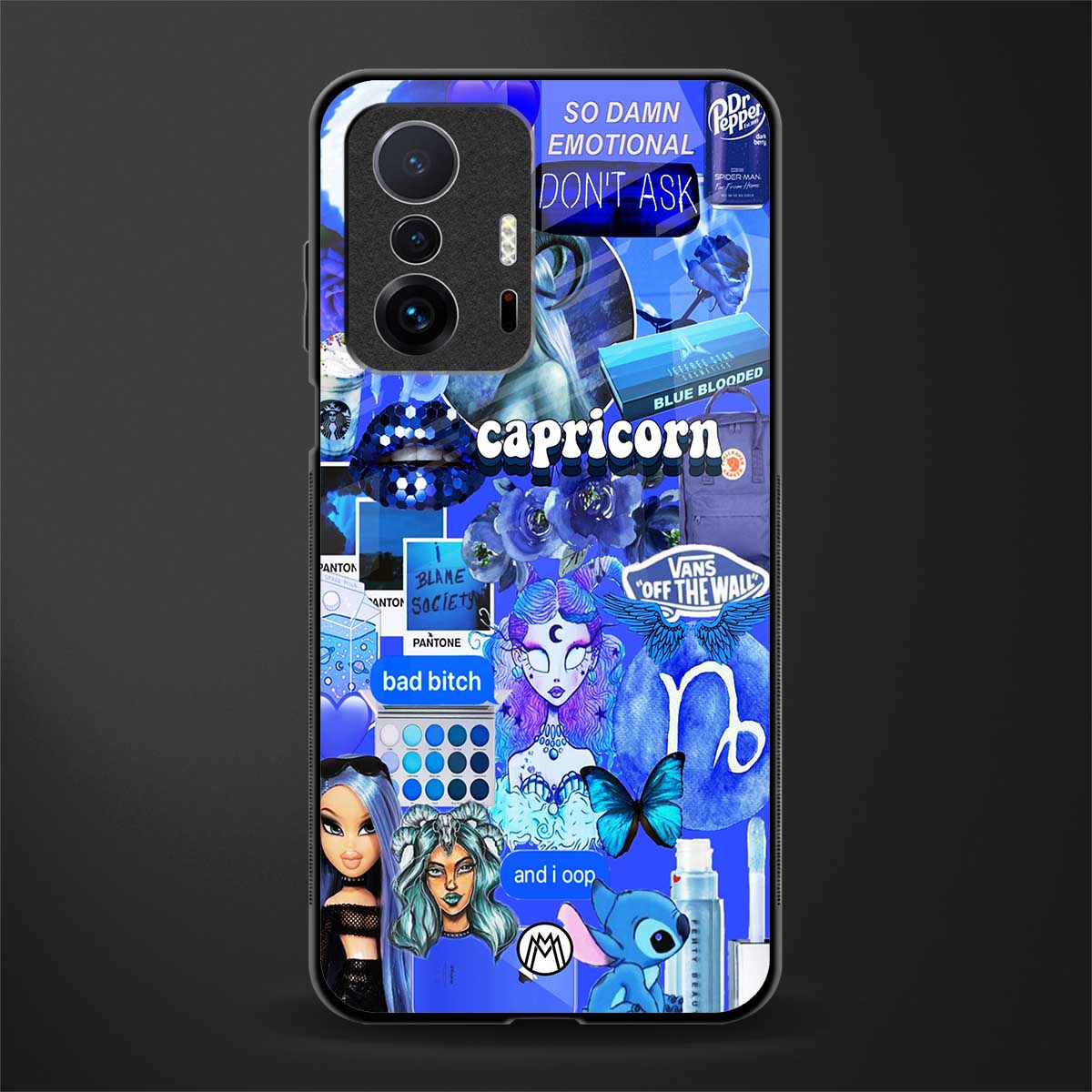 capricorn aesthetic collage glass case for mi 11t pro 5g image