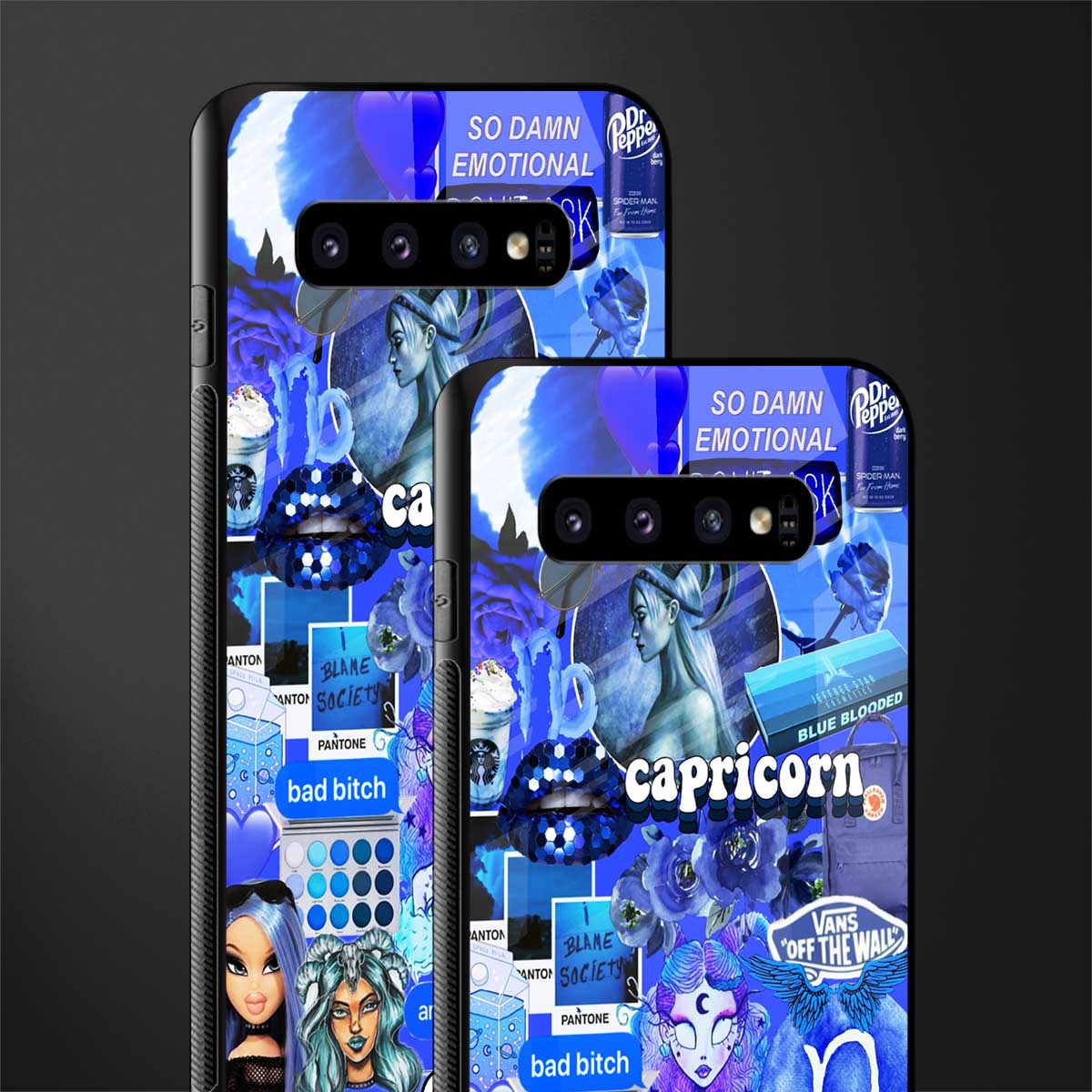 capricorn aesthetic collage glass case for samsung galaxy s10 plus image-2