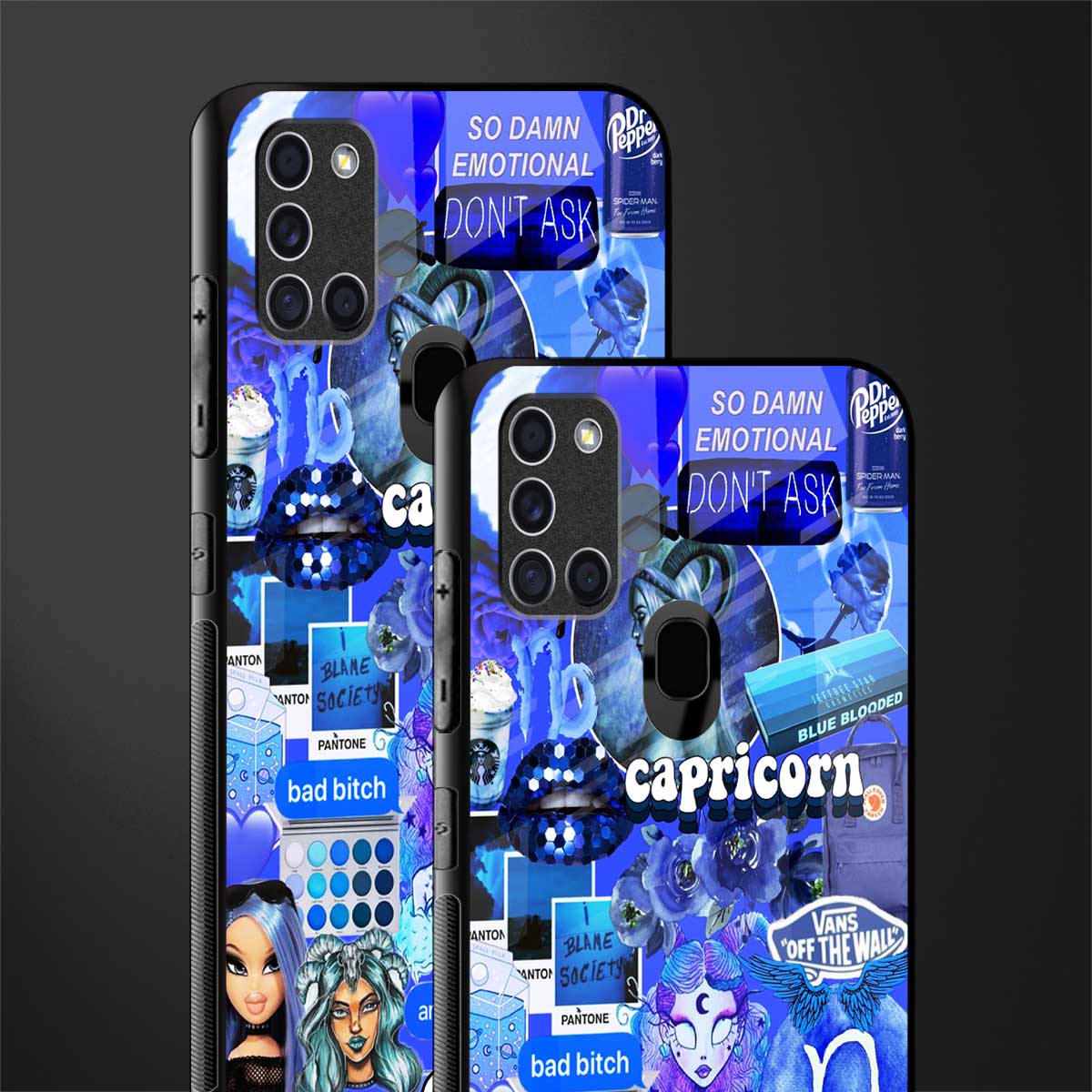capricorn aesthetic collage glass case for samsung galaxy a21s image-2