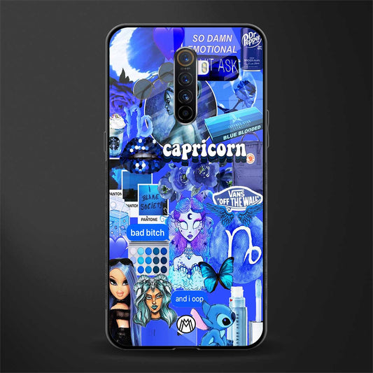 capricorn aesthetic collage glass case for realme x2 pro image