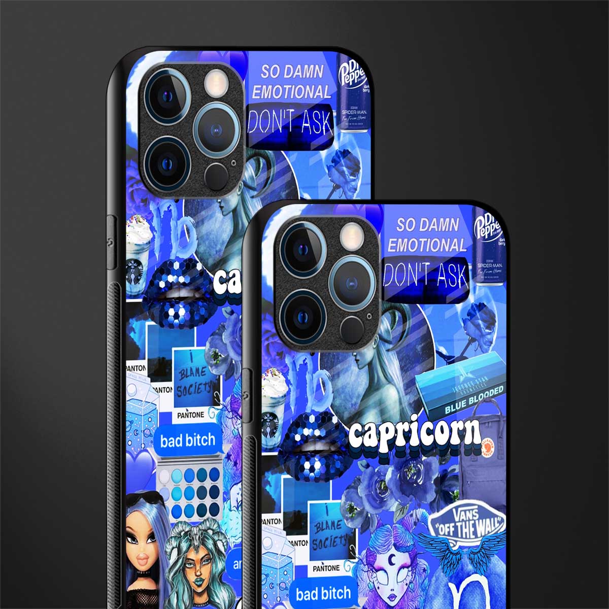 capricorn aesthetic collage glass case for iphone 12 pro max image-2