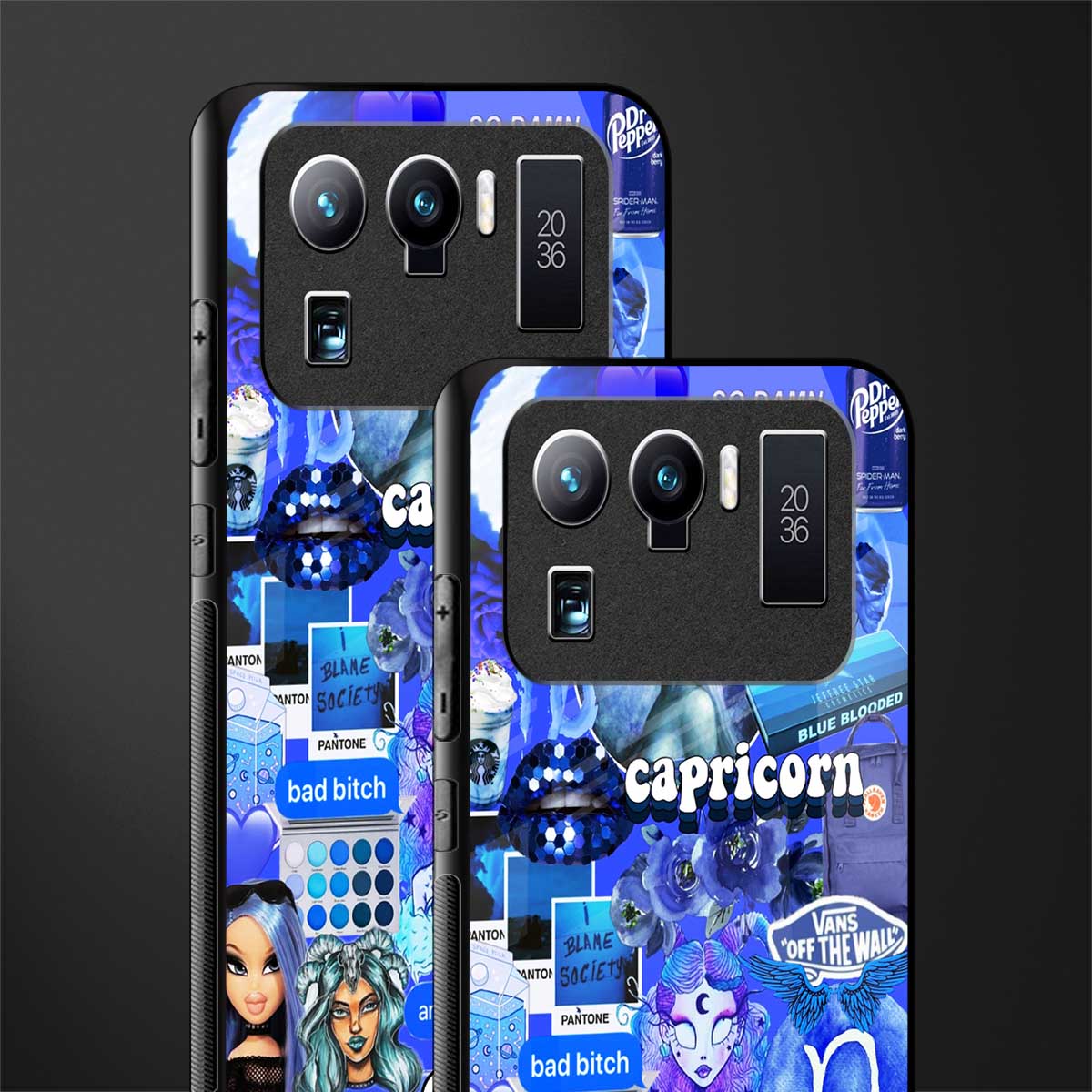capricorn aesthetic collage glass case for mi 11 ultra 5g image-2