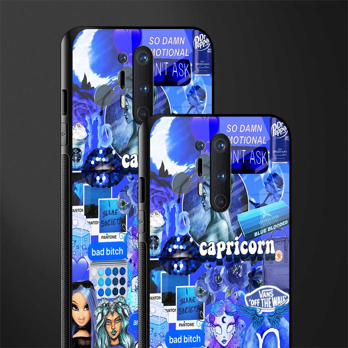 capricorn aesthetic collage glass case for oneplus 8 pro image-2
