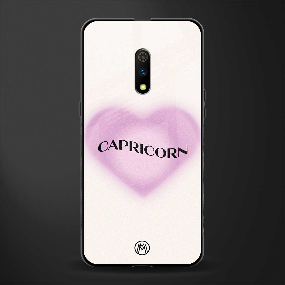 capricorn minimalistic glass case for oppo k3 image
